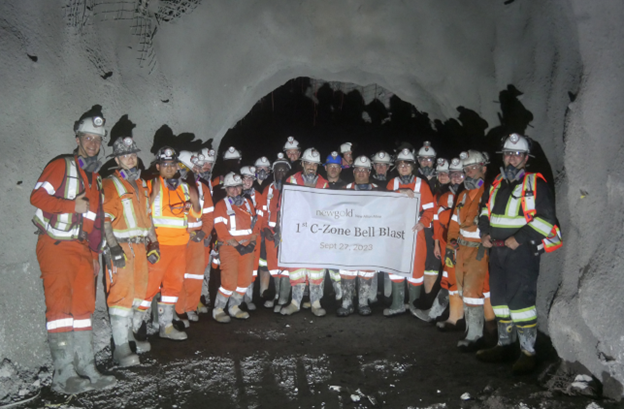 group of miners underground